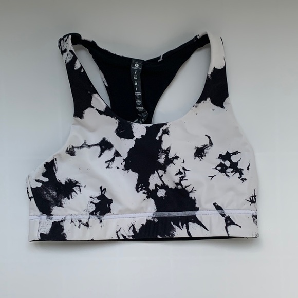 Wildfox High Waist Black And White Splatter Tie Dye 7/8 Leggings and Crop Top - Picture 8 of 10